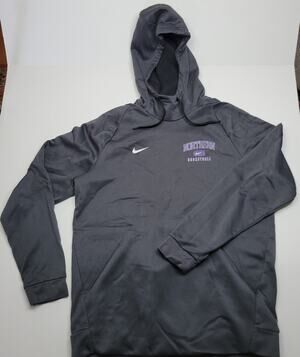 Nike Hoodie Men's L Black Dri-FIT Northern Basketball Athletic Fleece Lined